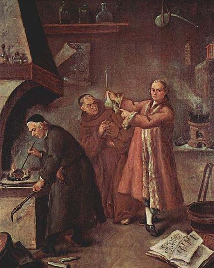 Pietro Longhi Die Alchemisten Norge oil painting art